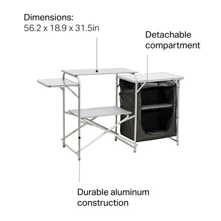 Camp Gear Table De Camping Pliable "Economy" 60 X 40 X 50 Cm Acier - La