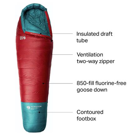 Mountain Hardwear Phantom 30F/-1C Regular Sleeping Bag Alpine Red