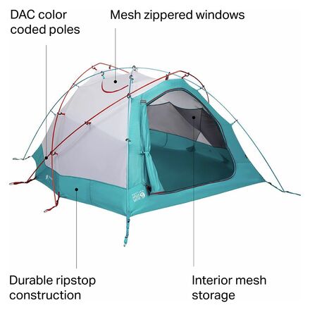Mountain Hardwear Trango 3 Tent 3 Person 4 Season Hike Camp