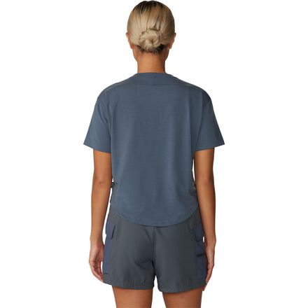 売れ筋商品|||マウンテンハードウェア カットソー トップス レディース Trek N Go Short-Sleeve Top - Women's Blue Slate Mountain Hardwear Trek N Go Short-Sleeve Top - Women's