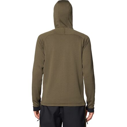 ANSWER4 Power Grid™ Full-ZipHoodie khaki Mountain Hardwear Polartec Power Grid Full-Zip Hoody - Men's