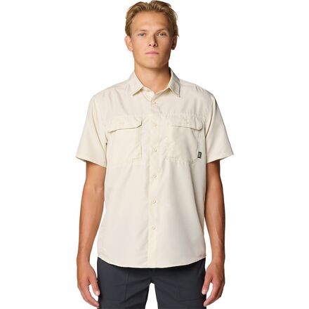 Mountain Hardwear Men's Canyon Pro Short Sleeve Shirt - Waterproof, UPF 50, Technical Hiking & Backpacking Button-Down
