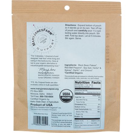 Mary Jane Farms Black Bean Soup: The Healthy Hikers Best Meal