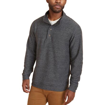 Mens 3 button pullover sweater sale