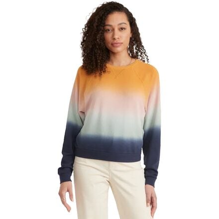 Marine Layer Dip Dye Vintage Terry Sweatshirt Women s Clothing