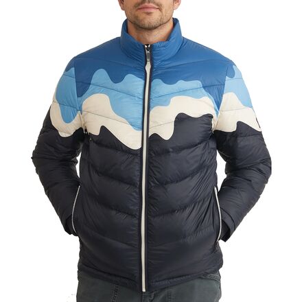 Marine Layer Colour Block Puffer Jacket Mens Marine Layer Zurich
