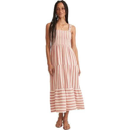 Marine Layer Selene Smocked Tiered Maxi Dress - Women's - Clothing