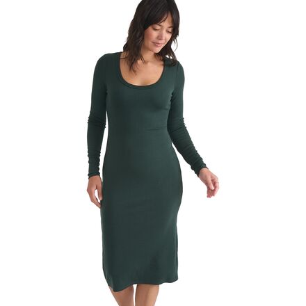 slim fit dress slacks Elbow length sleeves fit and flare Midi dress 1524# – Xiaolizi main image 1
