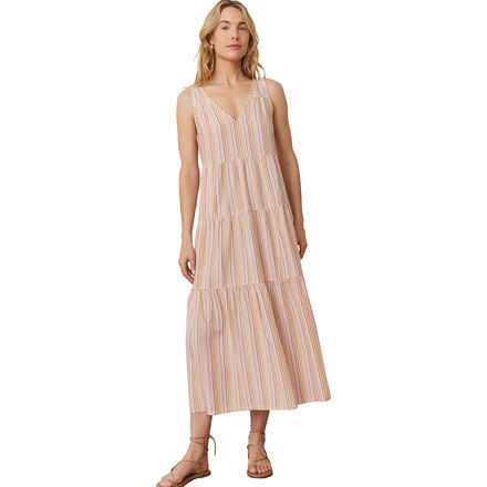 knee length dresses for ladies Dockside Dreams Seersucker Maxi Dress main image 0