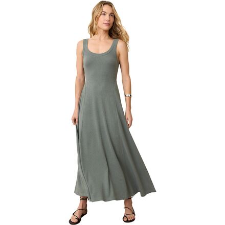 Marine Layer - Lexi Rib Sun-In Scoop Neck Dress - Fern, M