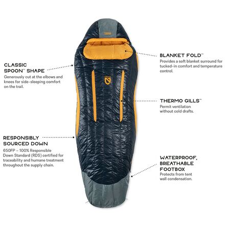 NEMO Equipment Inc. Disco 15 Sleeping Bag: 15F Down - Hike & Camp