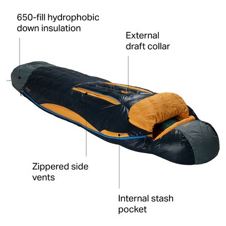 NEMO Equipment Inc. Disco 15 Sleeping Bag: 15F Down - Hike & Camp