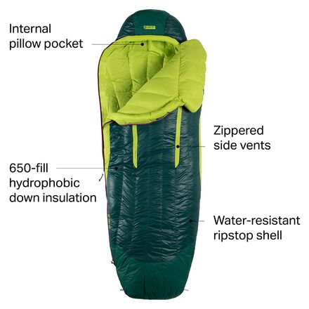 NEMO Equipment Inc. Disco 15 Sleeping Bag: 15F Down - Women's