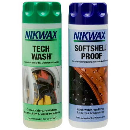 Nikwax Tech Wash 34 fl. oz., Nikwax Tech Wash Technical Cleaner for Jackets  and Outerwear, Restores Waterproofing in Rain, Ski, and Snow Gear, Safe