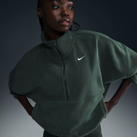 green nike half zip women's