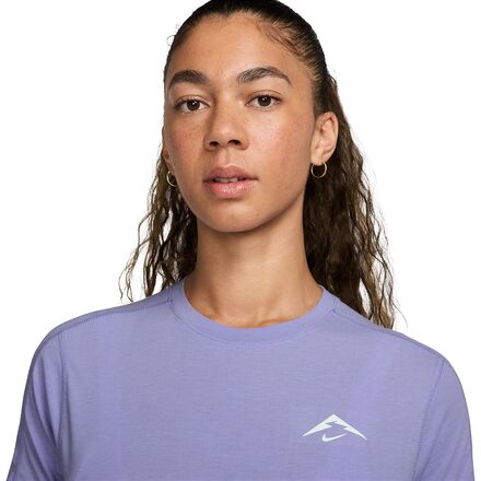 (取寄) ナイキ レディース トレイル ドライ-フィット トップ - ウィメンズ Nike women Trail Dri-Fit Top - Women's Lilac Ice/Black/White/Summit White 61tjwXlLADL._AC_SX385_.jpg