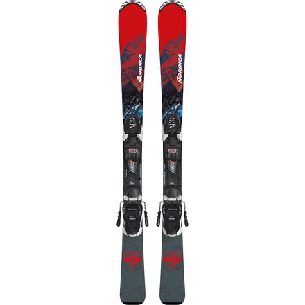 美品！Jr.用NORDICA TEAM JR FDT + JR 4.5 FDT Kids Skis With Bindings Nordica Team AM Kid's All-Mountain