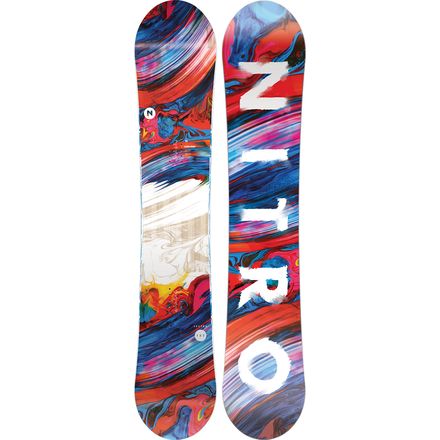 nitro lectra snowboard 138cm 2024 146cm The Nitro Lectra snowboard was designed with some of the best women snowboarders in the world to provide an effortless feel in all types of terrain The 2026 Nitro Lectra Abstract