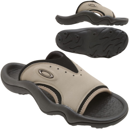 oakley leather flip flops