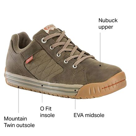 Oboz Mendenhall Low Brown Leather Sneaker Men’s Size 10.5 Oboz Mendenhall Low Cut Leather Hiking Shoes Brown Size 10.5  main image 4