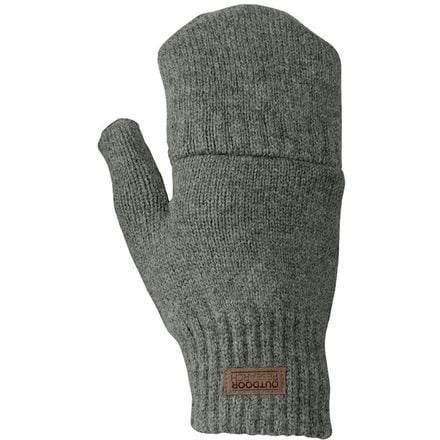 Outdoor Research Men's Lost Coast Fingerless Mitts - Pewter