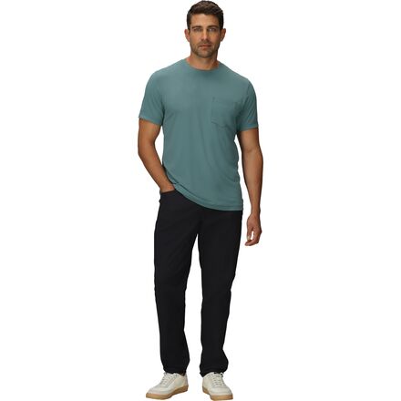 VRST Men's Essential Pocket Tee Graphic Charcoal SIZE SMALL