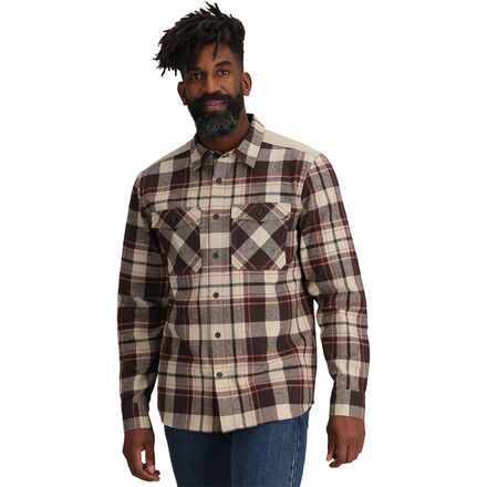 Outdoor Research Men s Wallingford Flannel Shirt Jacket Grounded Plaid XL