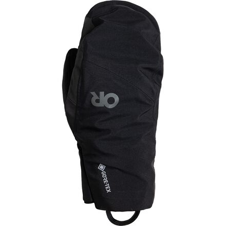 Outdoor Research Trail Mix Mitts - Guanti In Pile Neri Taglia S, Con Tecnologia ActiveTemp, Compatibili Touch Screen, Palmo In Microfibra
