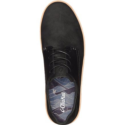 Men\'s Olukai Kalia Li Black Leather/Suede Shoes Olukai Kalia Li in Black Shoes main image 3