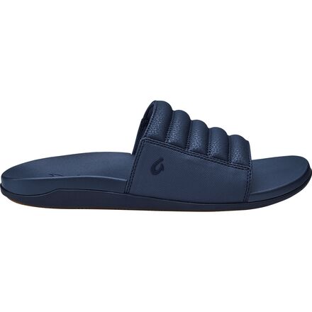 OluKai Maha Olu Moonlit Ocean Blue Slides Sandals Comfort Mens size 10 New BRAND NEW MENS OLUKAI MAHA OLU MOONLIT OCEAN BLUE SLIDE  main image 2