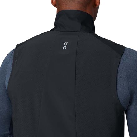 on RUN ON CLOUDS WEATHER VEST オン Men's Weather Vest | Black | On United States