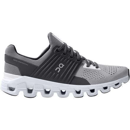 On Running Cloudswift Mens 11 Running Shoes Gray Black Cushioned Lace Up Men main image 3