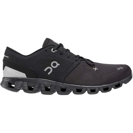 on Cloud x 3 Running Shoe Men's, Black, 10.5