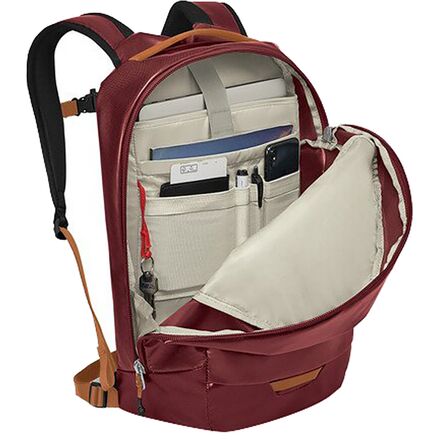 OSPREY Transporter Panel Loader 25L Deep Burgundy Backpack with Gold Logo NWT Osprey Transporter 25 L Panel Loader Backpack - Red Mountain  main image 3