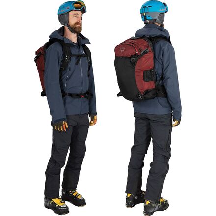 osprey airbag backpack Osprey Soelden Pro E2 Airbag Pack 32 Red Mountain