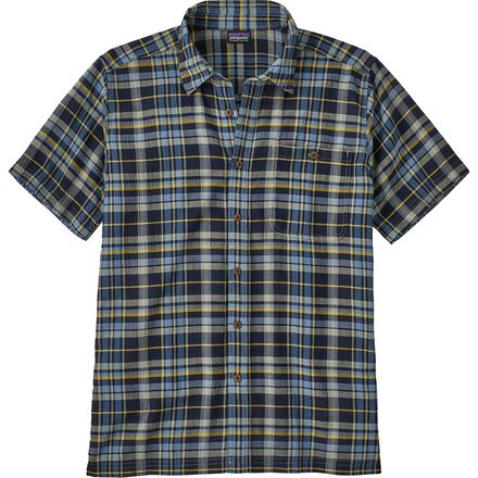 03年製 Patagonia Plaid Short Sleeve Shirt Patagonia Plaid Short Sleeve Worn Wear Men's A/C Shirt