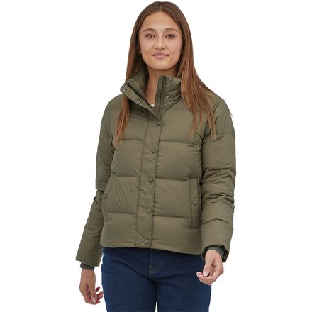 Patagonia Silent Down Jacket - Women's Basin Green, L