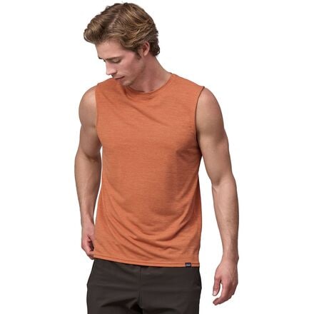 Patagonia Capilene Cool Daily Sleeveless Shirt - Men's Sienna Clay/Light Sienna Clay X-Dye, M