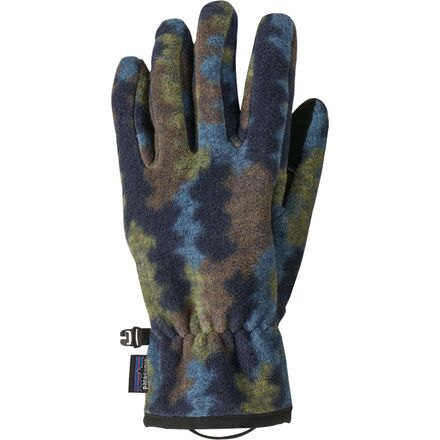 Patagonia Synchilla Gloves Climbing Trees Ikat: New Navy