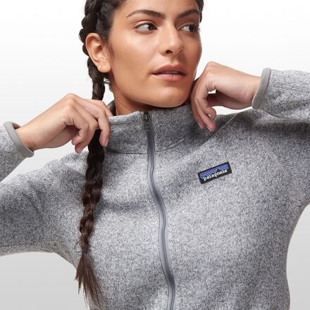 Avalanche Full Zip Up Sweater Knit Jacket - Heather Gray - Women's