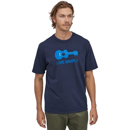 Patagonia Live Simply Guitar Responsibili T Shirt Men s Clothing