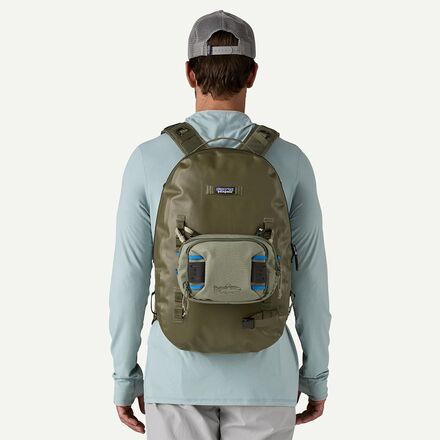 biggest water proof backpack patagonia Guidewater keeping nets stowed neatly and out of the way Patagonia Unisex Stormfront Roll Top