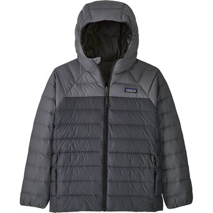 Patagonia Kids' Reversible Down Sweater Hoody, Ink Black / S