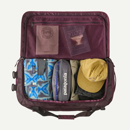 patagonia black hole 32 pack 32L Berry Fig newhire The recycled polyester inner Shoulder Best Travel Sling Color:MISTY SAGE/BURNT CORAL METALLIC-NPF