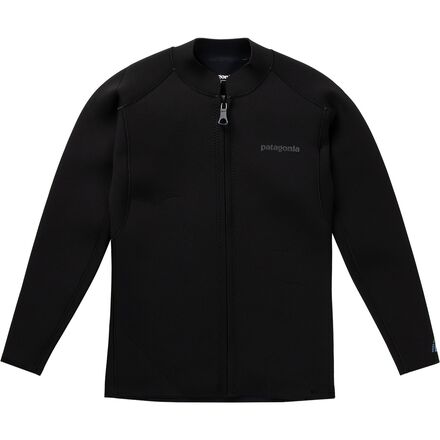 Patagonia Yulex Regulator Lite Front-Zip Long-Sleeved Wetsuit Top - Men's Black S