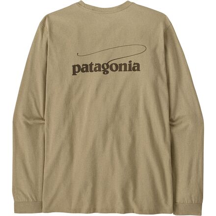 ◆Patagonia◆ Men's Casting Logo Responsibility Patagonia Men's Chouinard® Crest Pocket Responsibili-Tee®