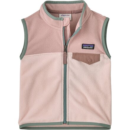 patagonia フリースベスト 2T クリーム/ピンク Patagonia Baby Micro D Snap-T Vest - Toddlers' - Kids