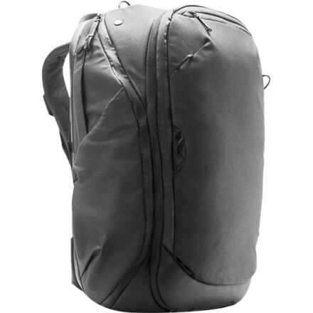 Black Canvas Waterproof Outdoor Backpack Cross Strap Hiking Travel Bag