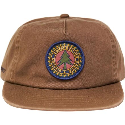 Parks Project Kids Olive and Rust Hat with Daisy Patch Shop Vintage Tree Patch Hat Inspired By Our Parklands  main image 2