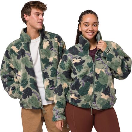 Camouflage fleece pullover on sale
